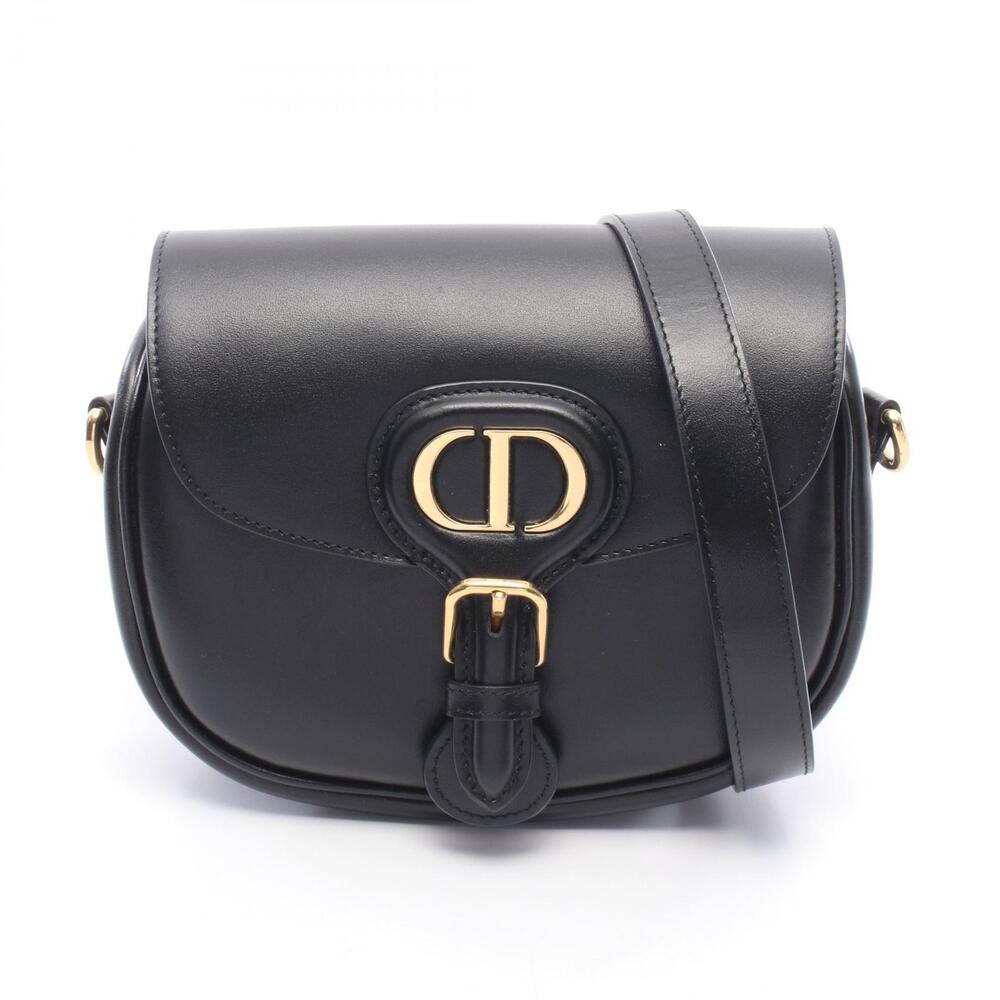 Christian Dior Bobby Leather Shoulder Bag Black